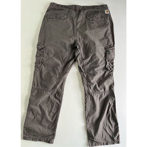 Carhartt Force Relaxed Fit Cargo Work Pant, 10 Pockets, Grey Men's Size 40 x 34 - Picture 11 of 13